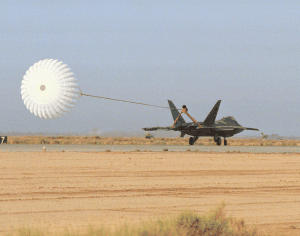 Raptor Stabilization Parachute Deployed