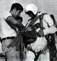 Robert Kennedy Jr after his first jump in Orange MA